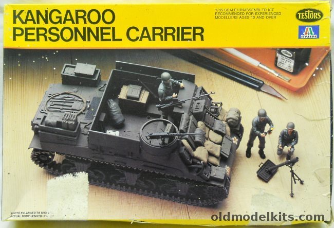 Testors 1/35 Kangaroo Armored Personnel Carrier - (M7 Priest Chassis ), 826 plastic model kit